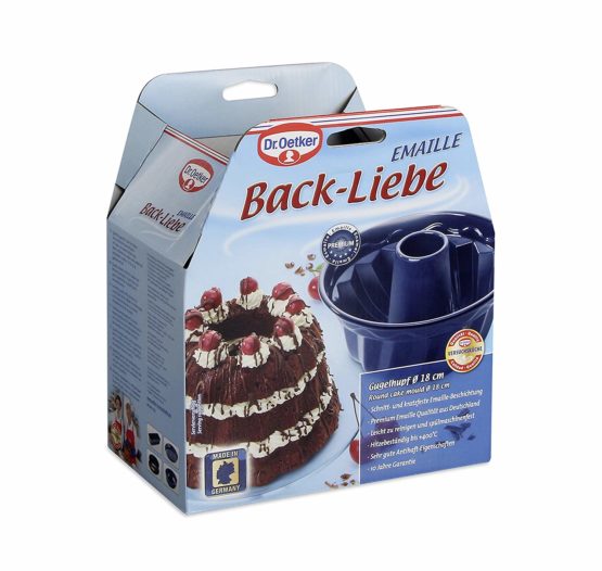 Drer Kugelhopf tin Back-Liebe Ø18 cm in black, Enamel, 18 x 18 x 9 cm - Image 3
