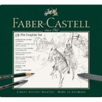 Faber-Castell PITT Graphite 19-Piece Medium Tin Professional Quality Set in a Metal Case With
