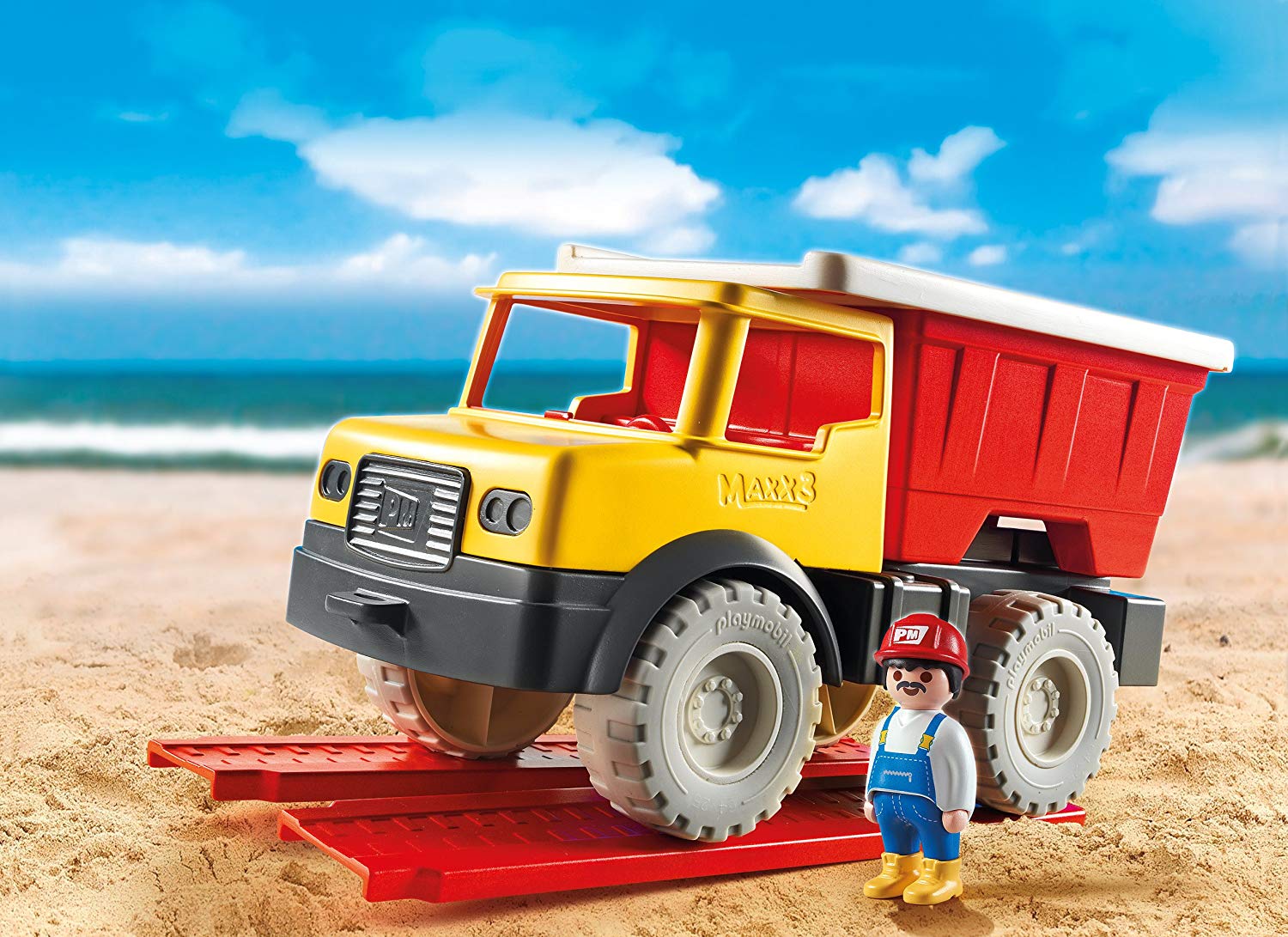 PlayMOBIL Sand 9142 Dump Truck, For Children Ages 2+, Multicolor, Länge: 29.8 cm, Breite: 17.6 cm, Höhe: 41 cm - Image 3