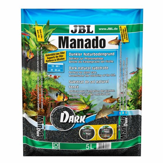 JBL Manado DARK 5 l, Dark natural substrate for aquariums