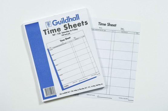Exacompta 'Guildhall' Time Sheets, 100 sheet pad