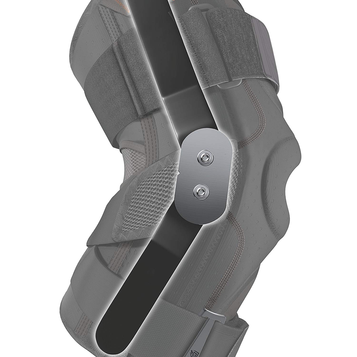Shock Doctor Knee Support Brace with Polycentric Dual Hinges and Adjustable Straps for Adults, Black - Image 3