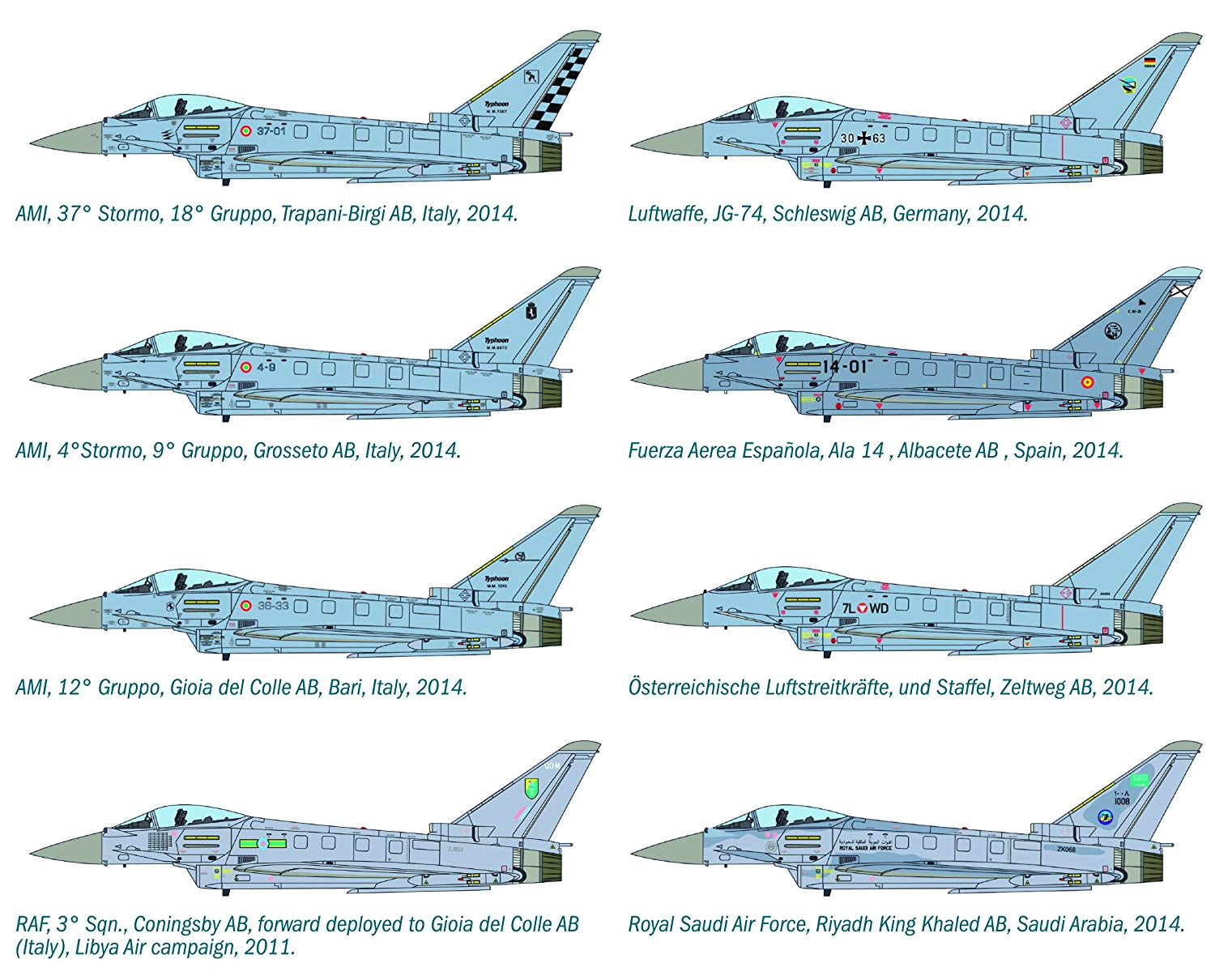 Italeri 510001355-1:72 EF-2000 Typhoon Fighter Plane Single Seater, Mittel - Image 4