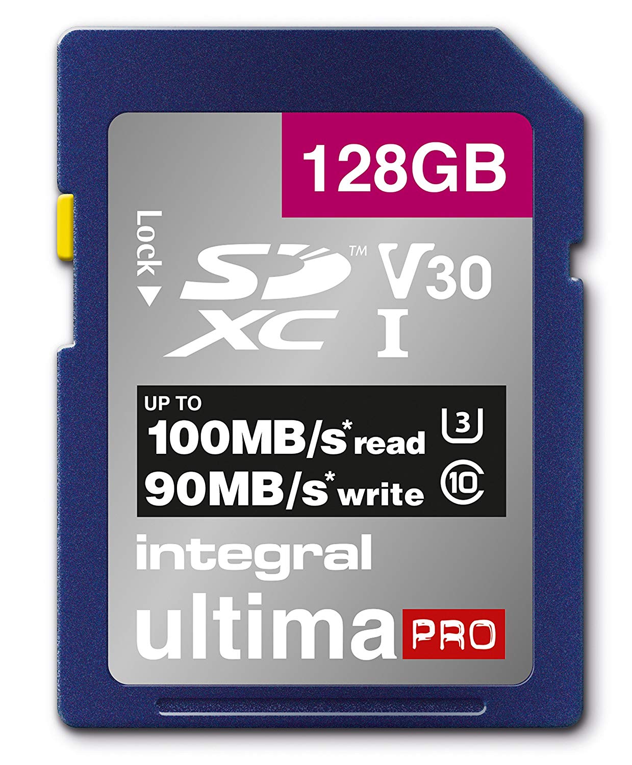 Integral 128GB SD Card 4K Ultra-HD Video Premium High Speed Memory Card ...