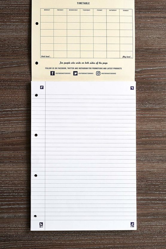 Oxford Campus Lined Paper A4 Refill Pad, Headbound 140 Pages, Assorted Colours, Pack of 5 - Image 3