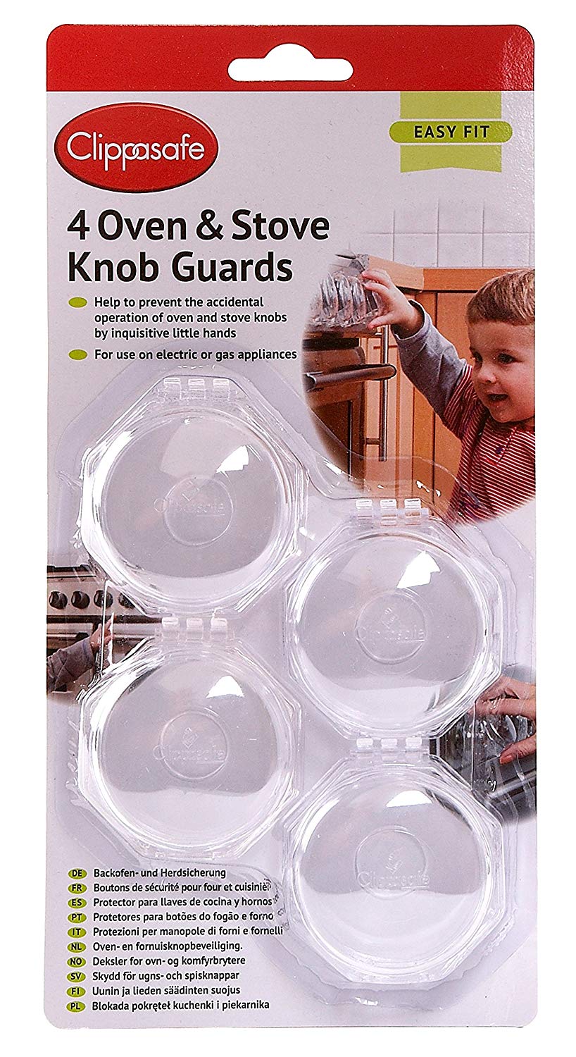 Clippasafe Oven and Stove Knob Guards, 4 Count (Pack of 1)