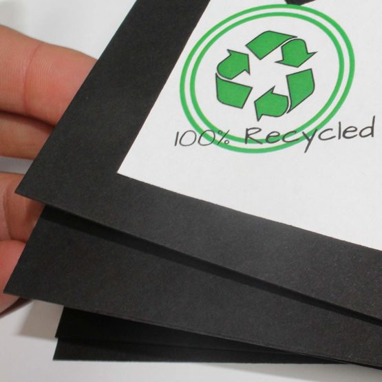 A3 Recycled Black Coloured Card 270gsm Pack of 100 Sheets by BCreative® - Image 3