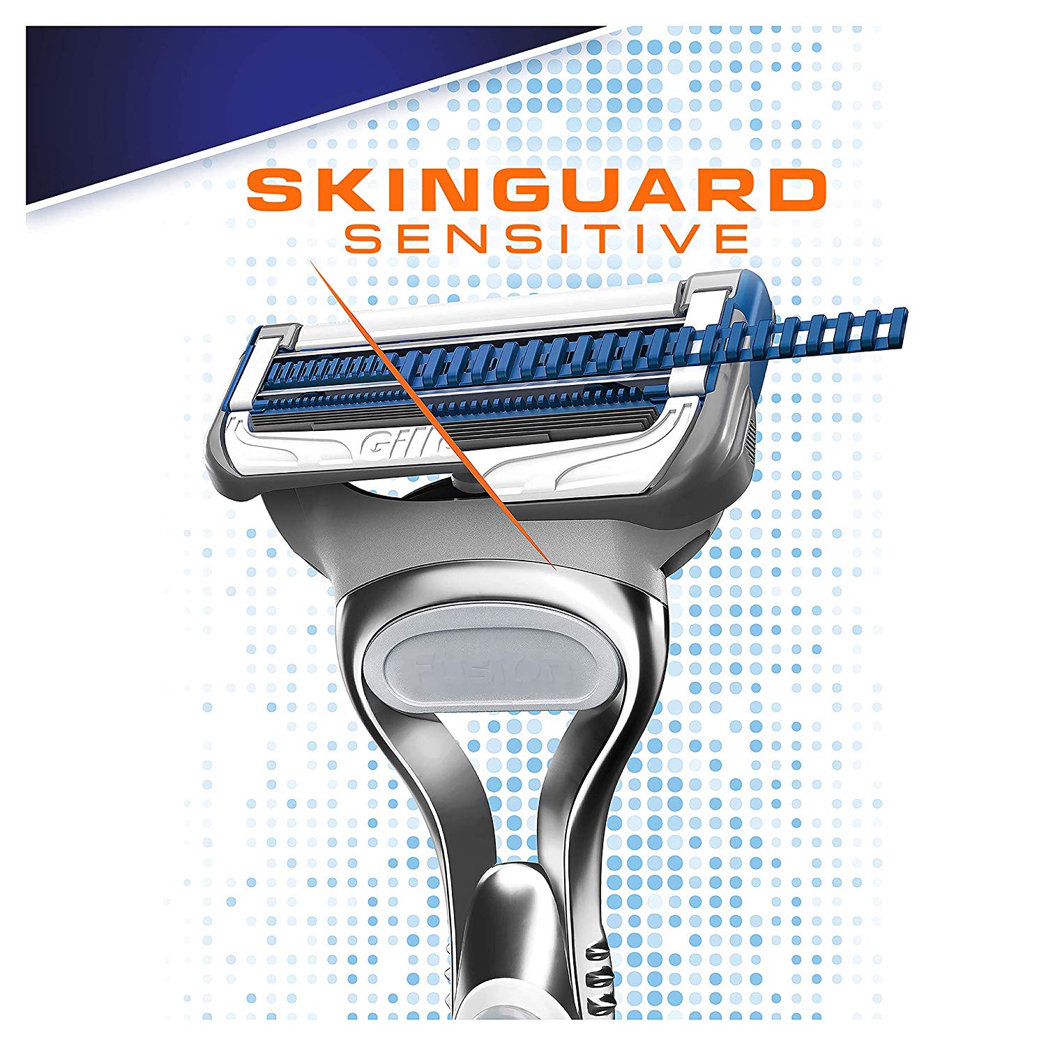Gillette SkinGuard Sensitive Razor + 1 Razor Blade for Men, for