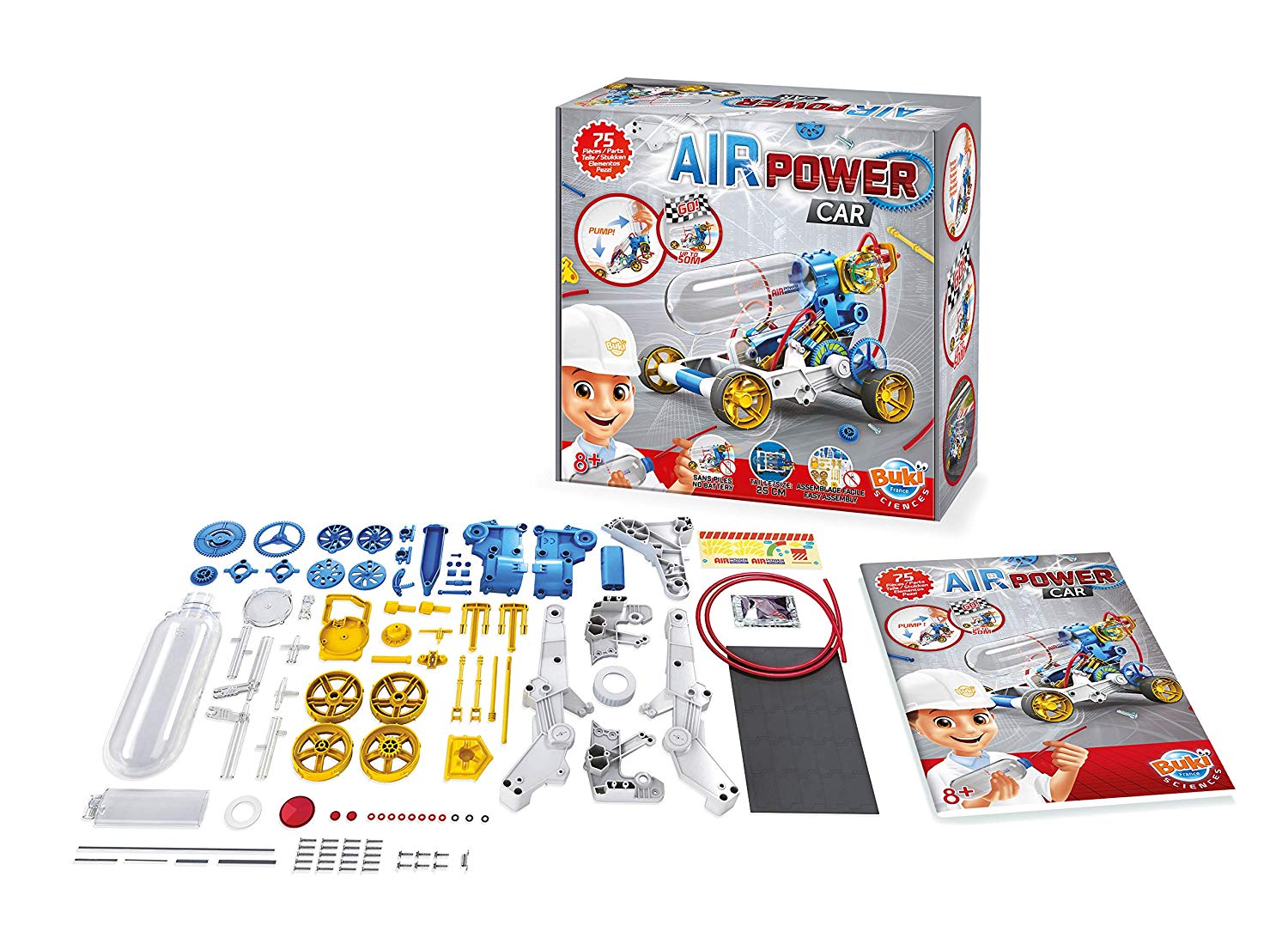 BUKI 7502 - Air Power Car, Blue, 30 x 10.8 x 30 cm - Image 2