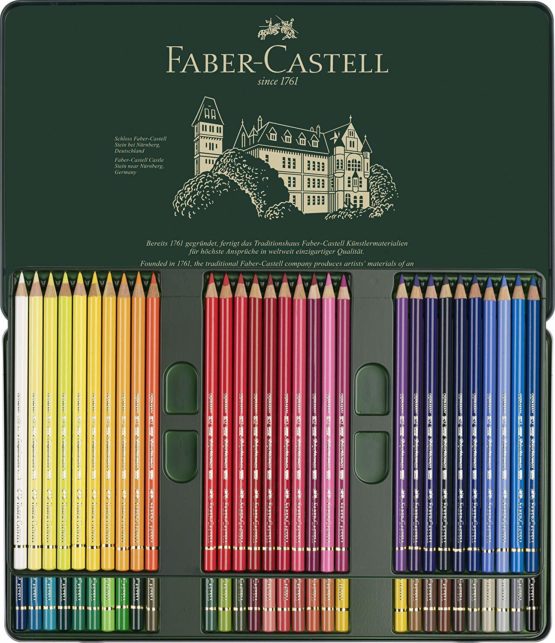 Faber-Castell Polychromos Colour Pencils Tin of 60 - Image 3