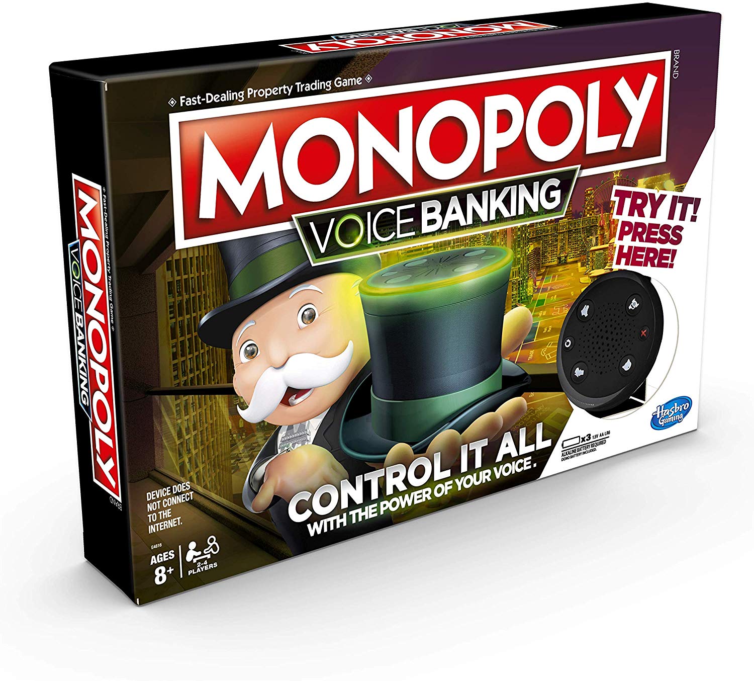 Monopoly Voice Banking Electronic Family Board Game,4 players for Ages 8 and up, Nylon/a, 6.4 x 40 x 26.7 cm - Image 2