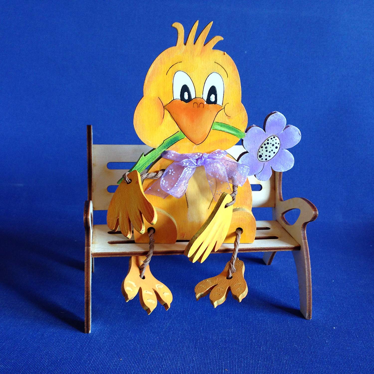 News A-KKH8820GB Petra's Craft Craft Set, Chick with floppy, Wooden Garden Bench, 15 - Image 3