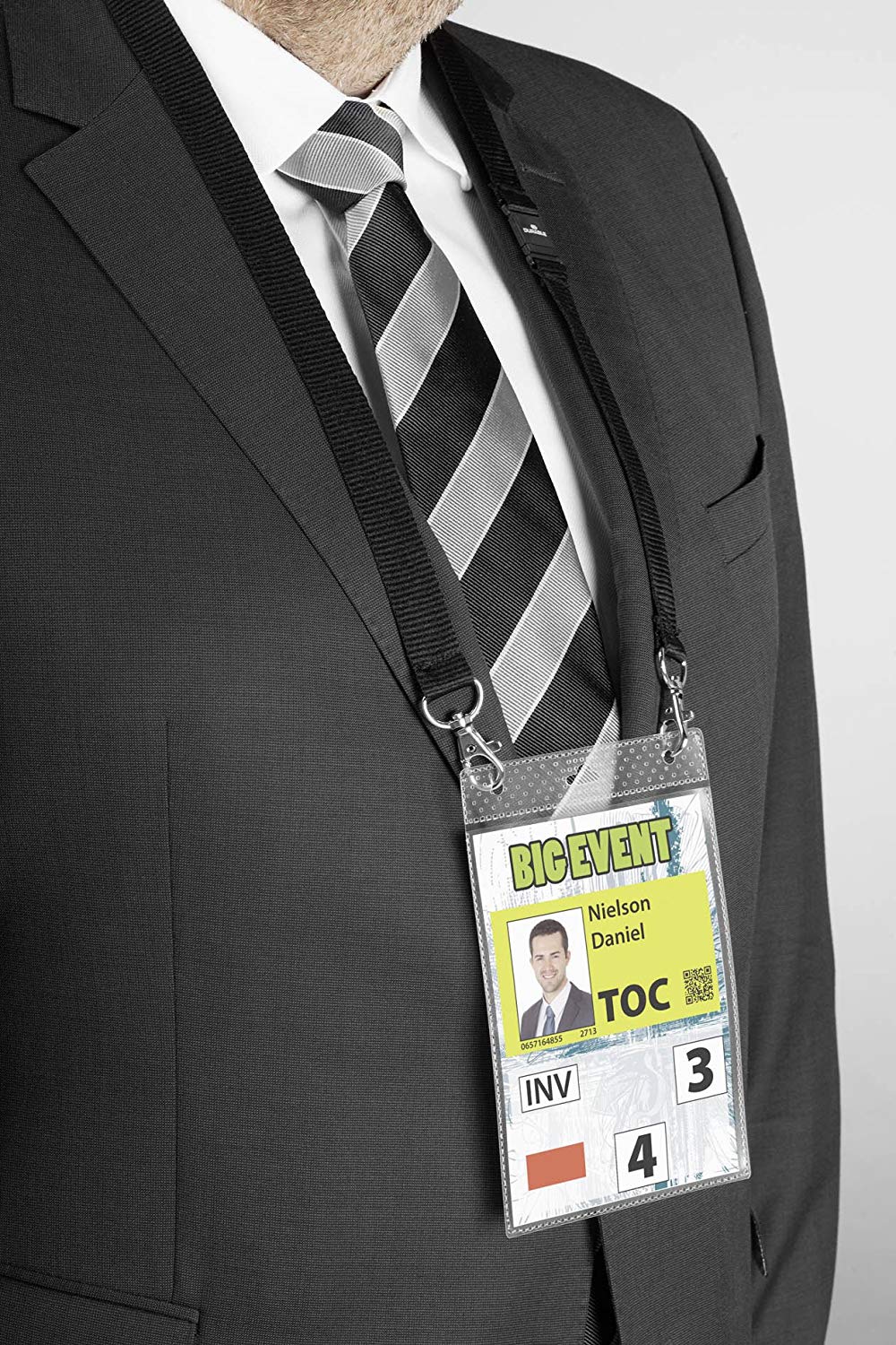 Durable Event Name Badge A6 Transparent, 105 x 148 mm - Image 2