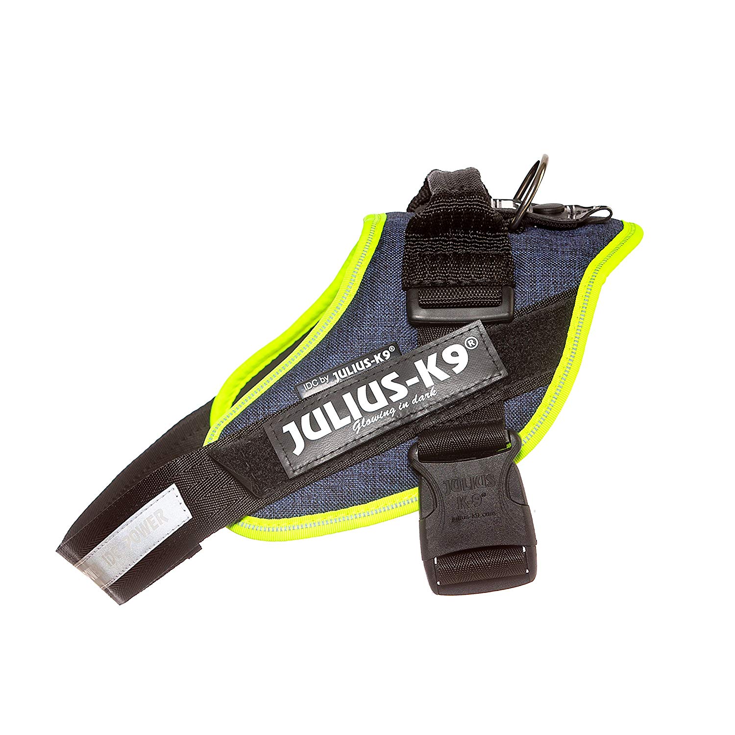 Julius-K9, 16IDC-FARNE-0, IDC Powerharness, dog harness, Size: 0, Jeans with neon edge, M/0 - Image 3