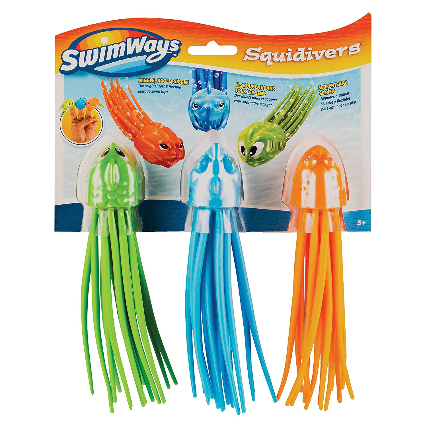 SwimWays Squidivers Assorted Colours 3 Pack, Various Colours, Standard-Größe