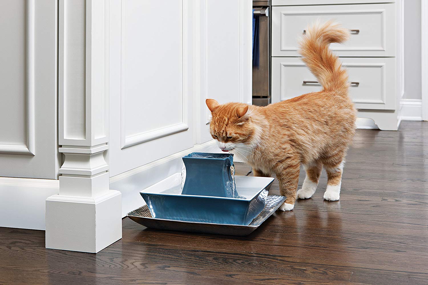 PetSafe Drinkwell Pagoda Fountain, Hygienic Ceramic Continuous Flowing Fountain - Image 3