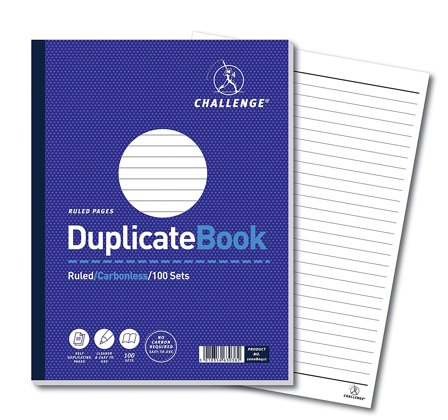 Challenge Large Duplicate Ruled Book 100080411 - Image 2