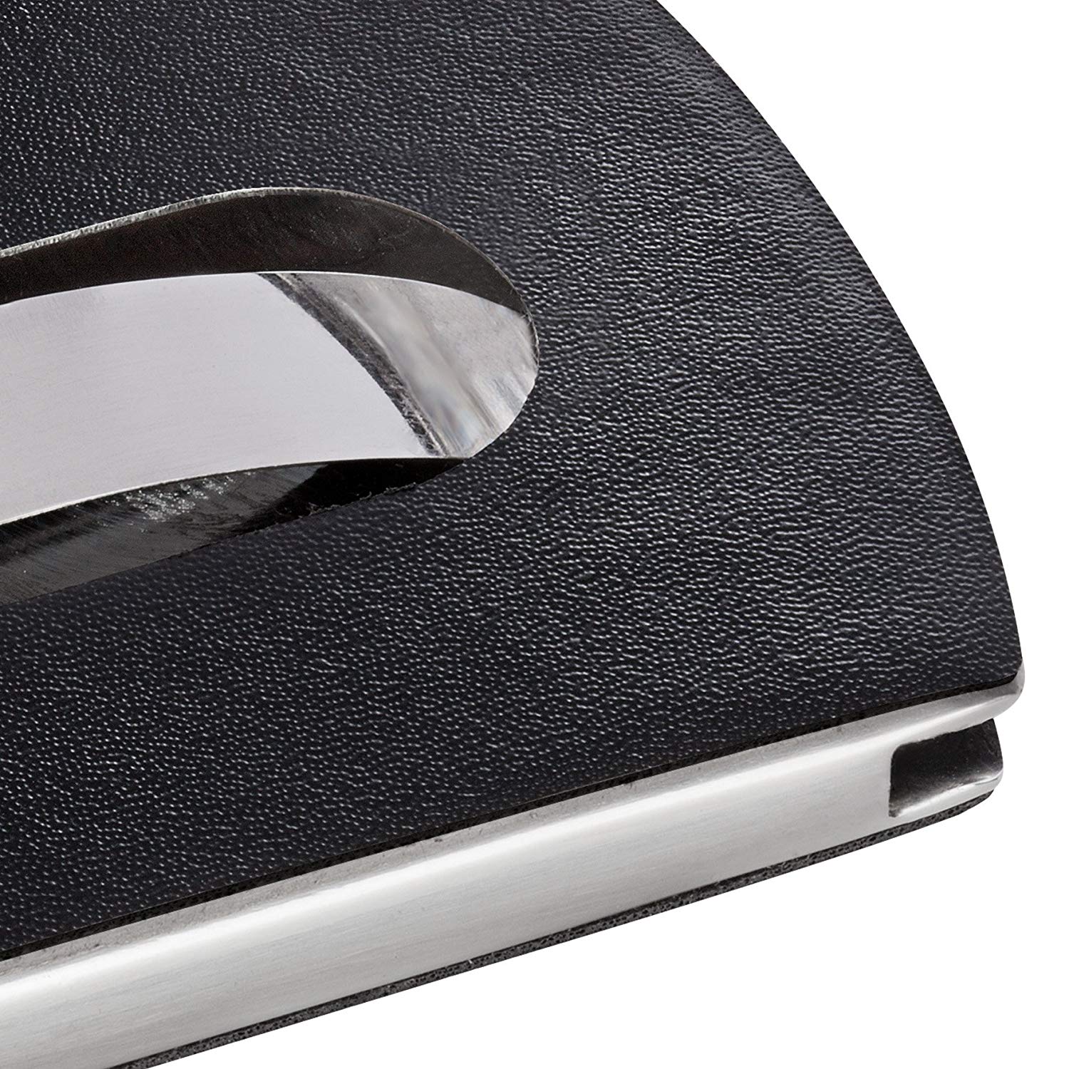 SIGEL VZ121 Business Card Case "Snap", leather look, Black/silver, for up to 12 cards (max. 91x57 mm), 60mm x 101mm x 13mm - Image 2
