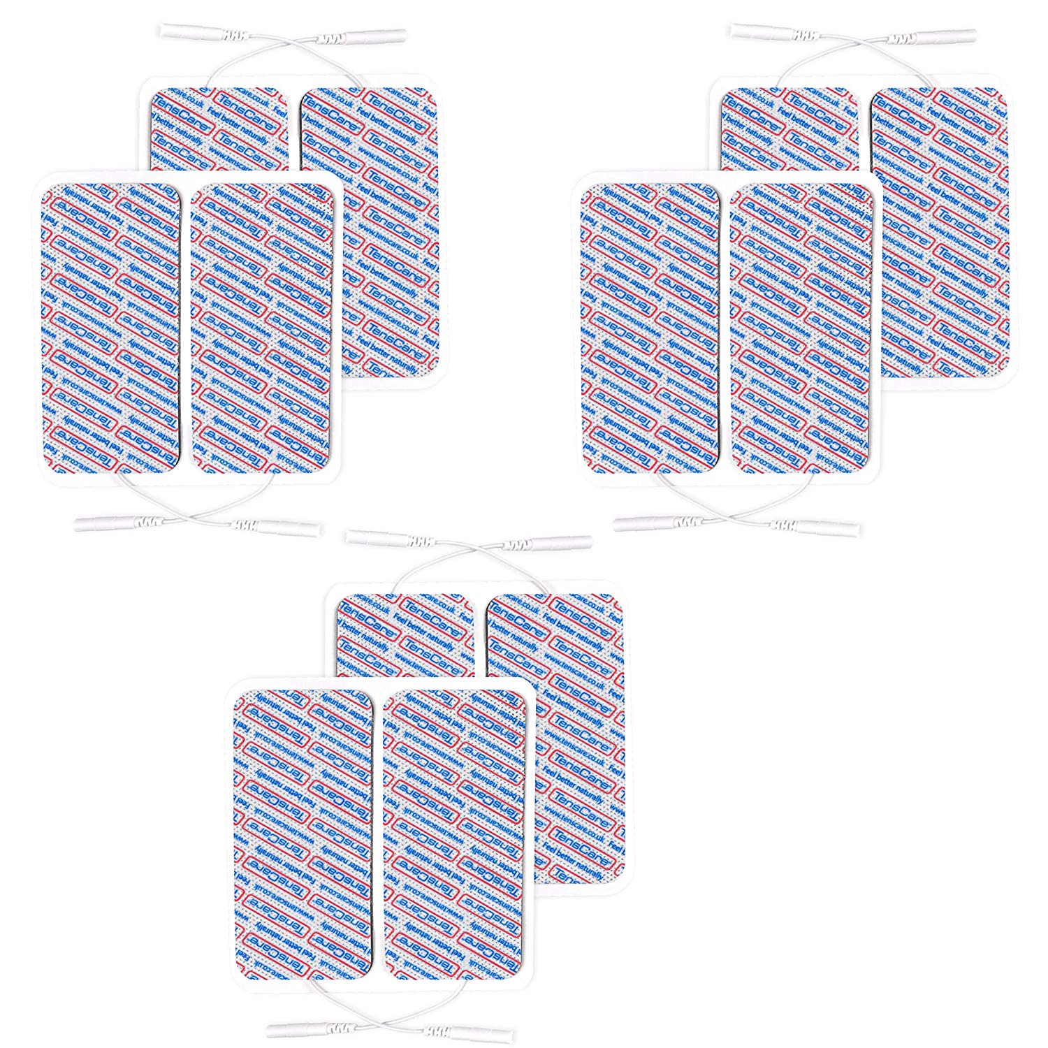 TensCare - Superior Large Electrode pads (3 packs of 4 pads) 50 x 100 mm