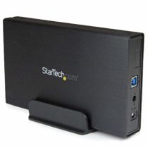 StarTech USB 3.1 Gen 2 External Hard Drive Enclosure for 3.5” SATA Drives - Fan-less UASP Enhanced Single Drive Enclosure (S351BU313), Black