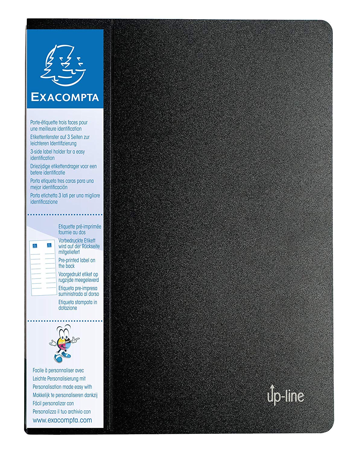 Exacompta, Ref 88601E, Opaque PP Display Book, 240 x 320mm in Size, Suitable for A4 Documents, Crystal Clear Pockets
