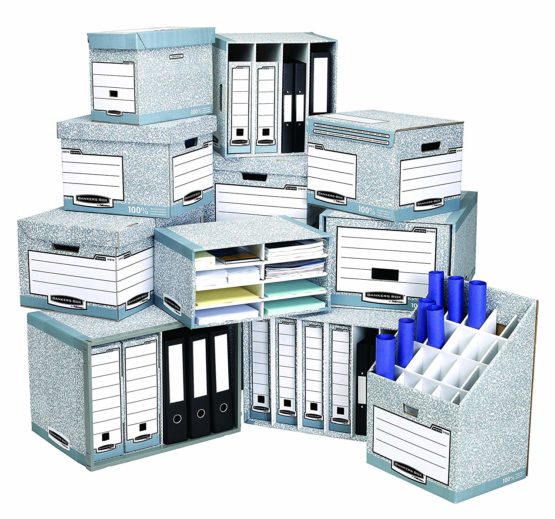 Bankers Box System A4 80mm Spine Transfer Files - Grey (Pack of 10) - Image 4