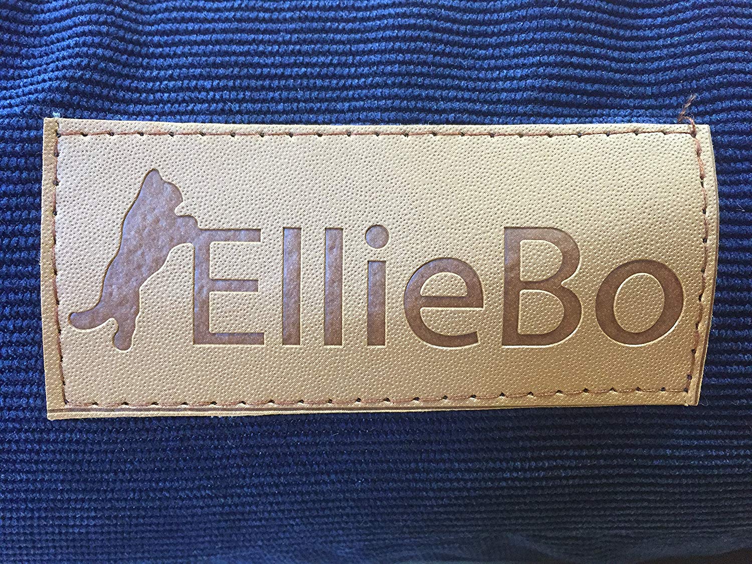 Ellie-Bo XL Dog Bed for 42-inch Dog Cage/Crate, Blue Corduroy/Grey FauxFur, Blue Corduroy/Grey Faux Fur Top - Image 4