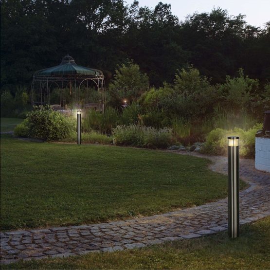 SLV Free-Standing lamp VAP Slim 30 / Outdoor Illumination for Paths, Walls, entrances, LED Outdoor Garden lamp / E27 IP44 20W Stainless Steel - Image 3