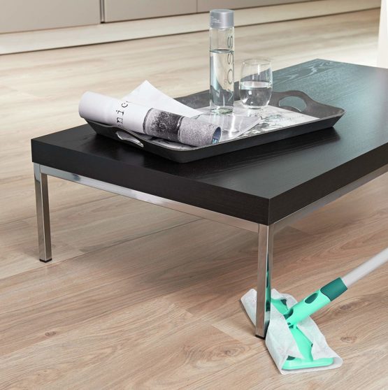Leifheit Clean and Away Dusting Mop with Telescopic Handle, Includes 5 Dusting Mop cloths, 26cm wide, Adjustable handle 86-141 cm, Floor Mop for Dry Floor Cleaning - Image 4