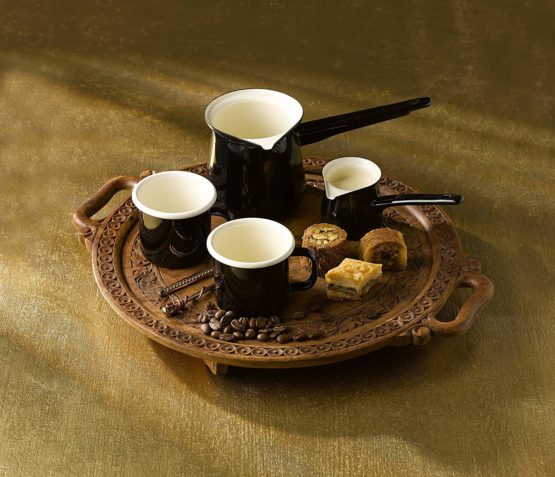 Dexam 17819267 Vintage Turkish Coffee Pot, Enamel, Black, 20.8x10.2x9 cm - Image 2