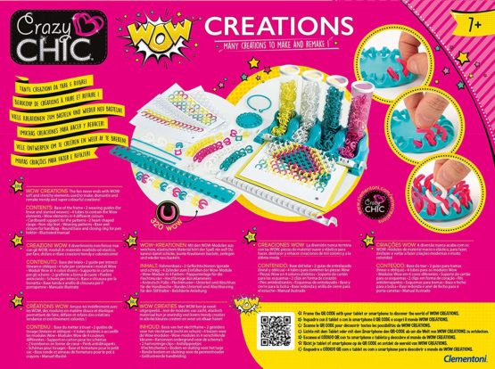 Clementoni - 18540 - Crazy Chic - WOW Creations - jewellery craft for kids from 7 years and older - jewellery girl - Made in Italy ,Multi-coloured - Image 3