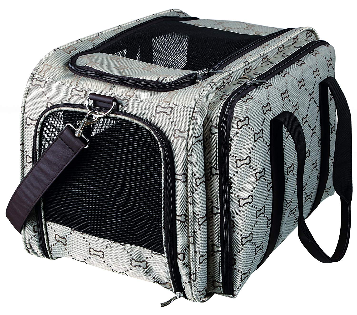 Trixie Maxima Carrier, 33 x 32 x 54 cm, Beige/ Brown, Beige and Brown, 54 cm L x 32 cm W x 33 cm H - Image 3
