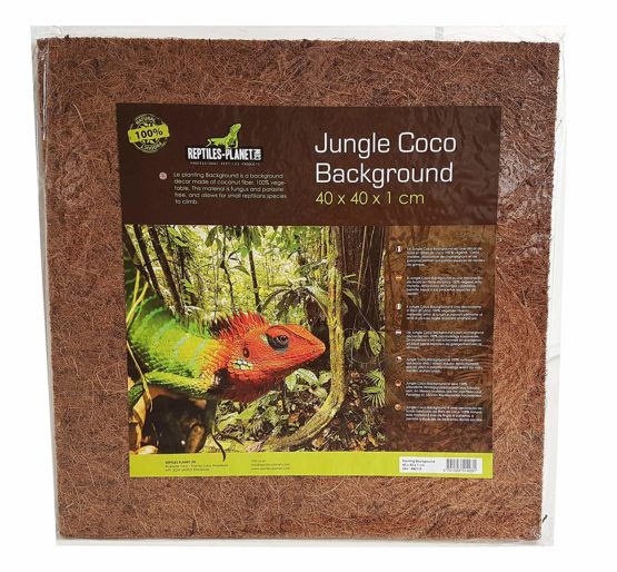 Planet Background Décor for Reptiles, Amphibians Reptiles Jungle Coconut Background 40 x 40 x 1 cm