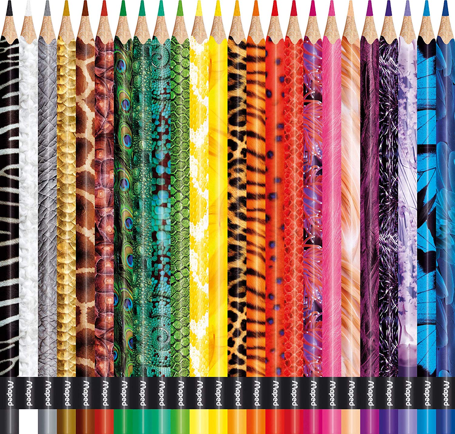 Maped 832224-24 x Colouring Pencils, Colour'Peps Animals, with Animal Motifs, Colourful, Pack of 24, 1 count (Pack of 24) - Image 2