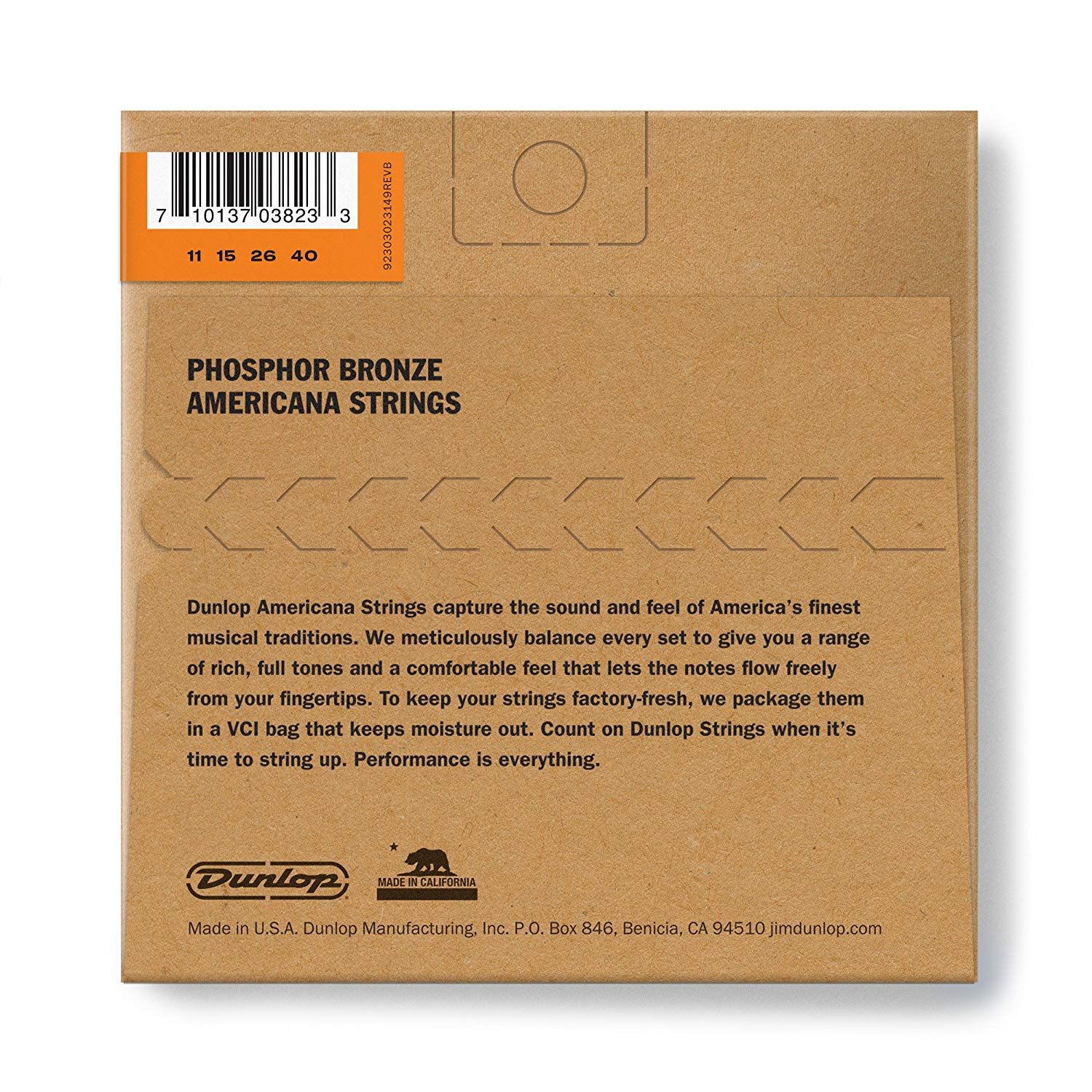 Dunlop DMP1140 Phosphor Medium Mandolin Strings (Pack of 8), blue, 11 - 40 - Image 2