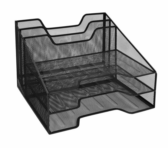 Osco WMFO-BLK Wire Mesh File Organiser - Black
