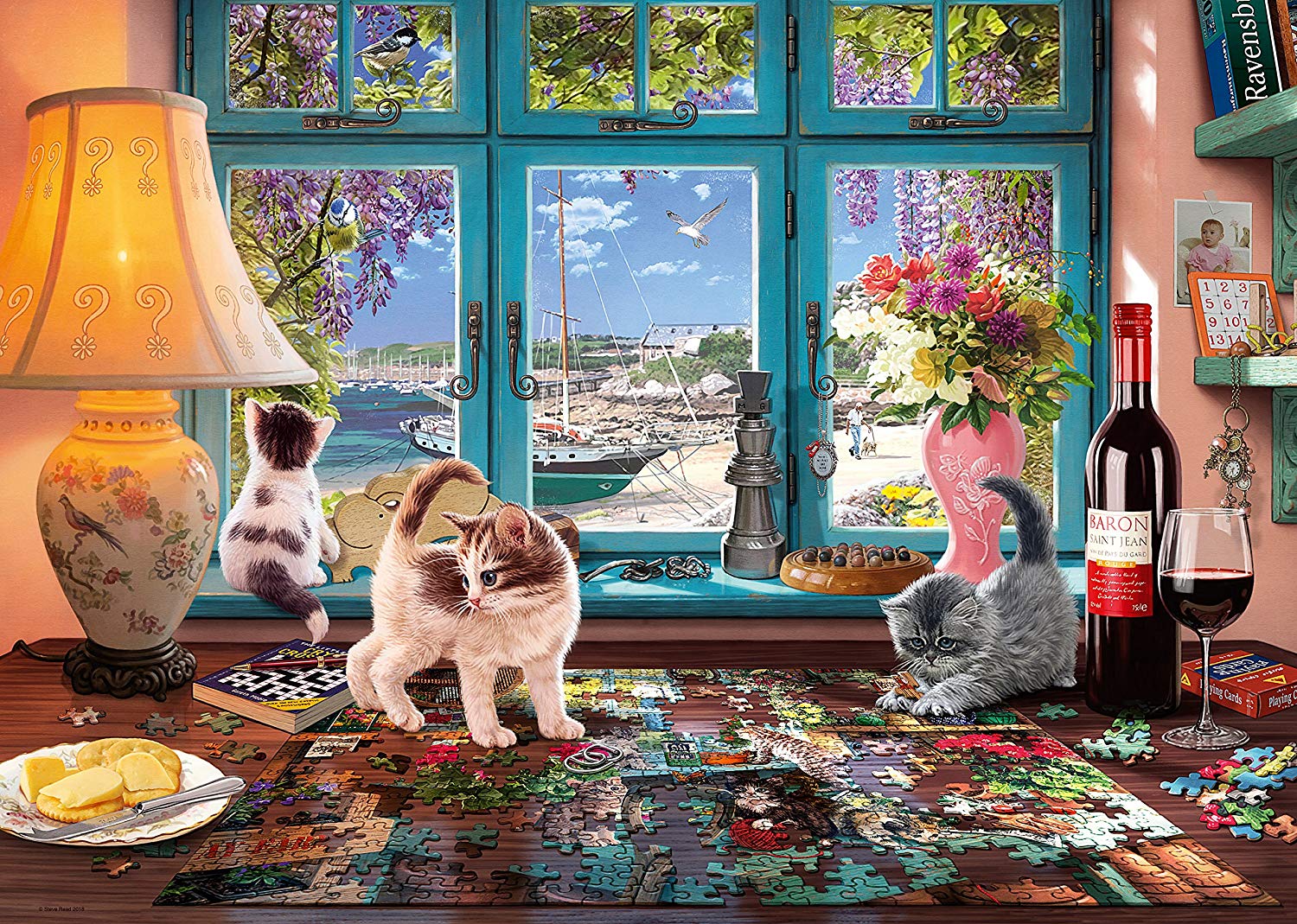 Ravensburger The Puzzler’s Desk 1000 Piece Jigsaw Puzzle for Adults & Kids Age 12 Years Up, Multi-colored, 69,9 x 49,7 x 0,2 cm - Image 2
