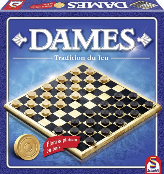 Schmidt 88104 Board Game – Traditional Wooden Draughts