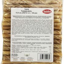 Nobby Twisted Sticks, 13.0 cm/ 9 - 10 mm, 100 Pieces