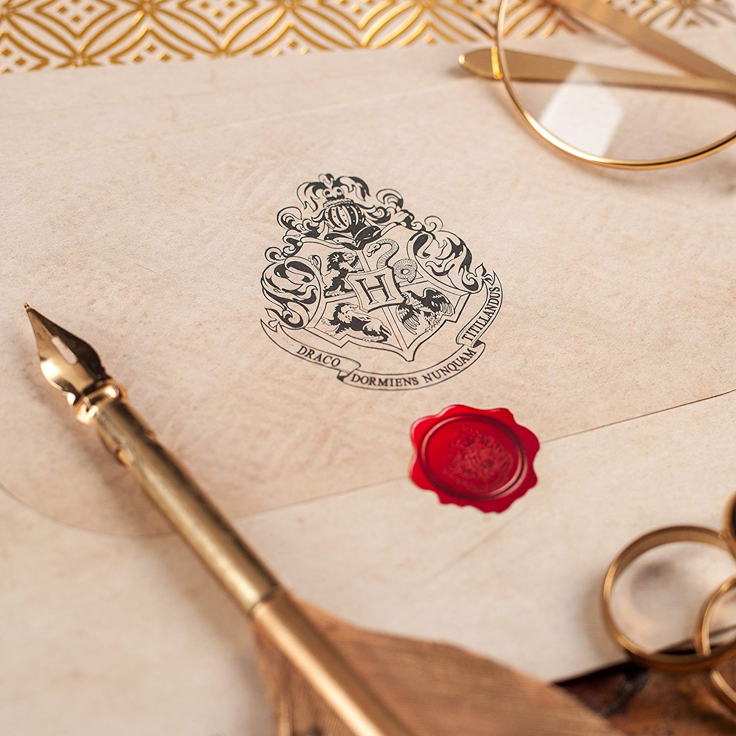 Hogwarts Acceptance Letter Writing Stationery Set, Officially Licensed Harry Potter Merchandise & Desk Accessories - Image 4
