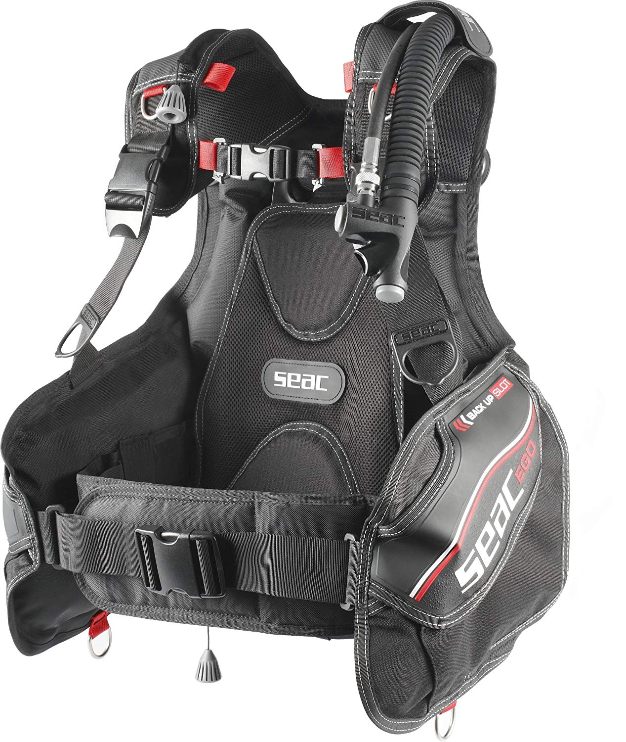 SEAC Ego Diving BCD - Red/Black, Large, Red / Black - Image 3