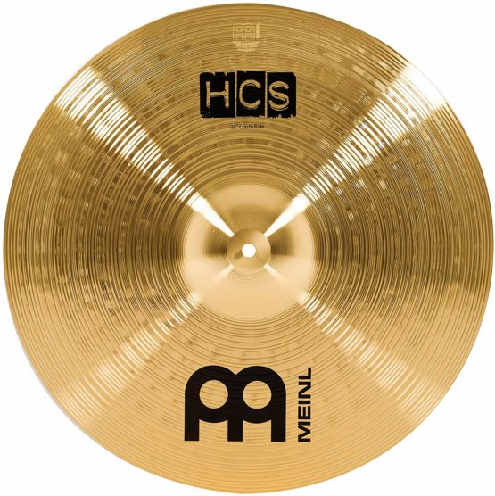 Meinl Cymbals HCS 18 inch (45,72cm) Crash-Ride cymbal for Drum Set – Traditional Finish Brass, Made in Germany (HCS18CR)