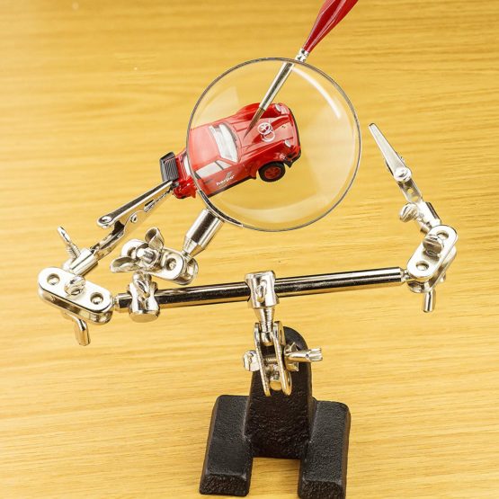 Helping Hands with Glass Magnifier - Image 2