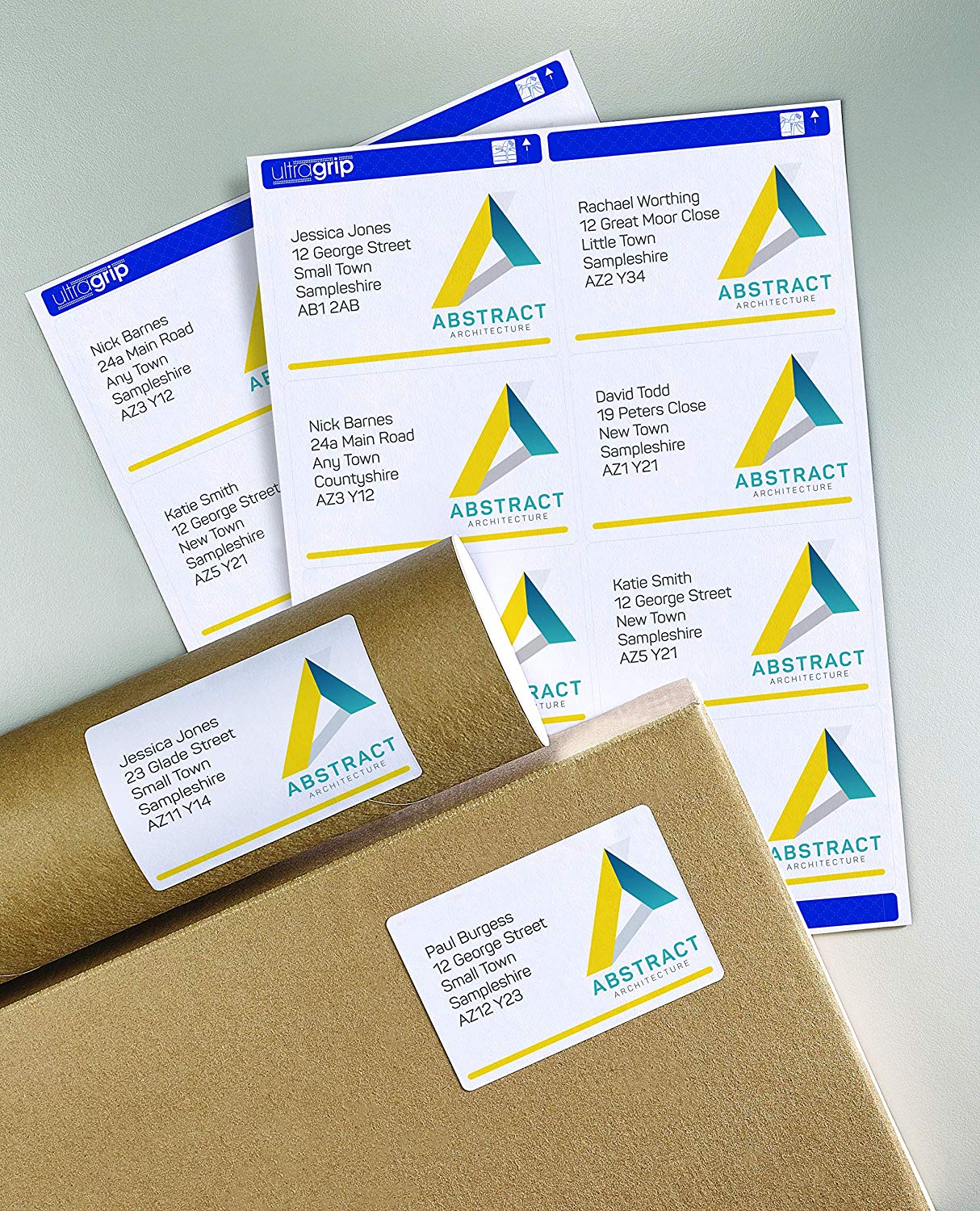 Avery JamFREE, Printable, Parcel Labels, FSC Certified, 139 x 99.1mm, White, 4 per Sheet, 40 Blank Labels per Pack (L7169) - Image 3