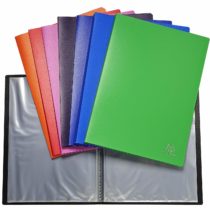 Exacompta Semi-Rigid PP Display Book, A4, 20 Pockets - Assorted Colours, Pack of 10