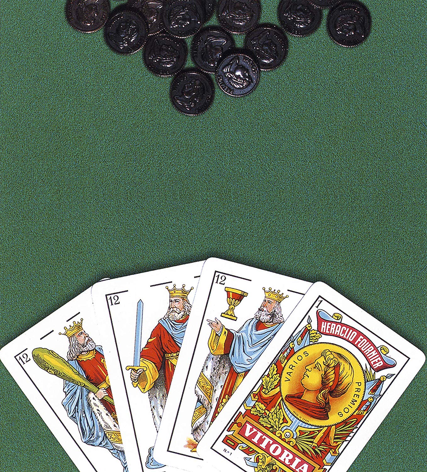 FOURNIER- No. 1 - 40 Cards Set of Spanish Deck and Mat with Mus and Tute Regulation, Multicoloured (F36790), Assorted Colour/Model - Image 2