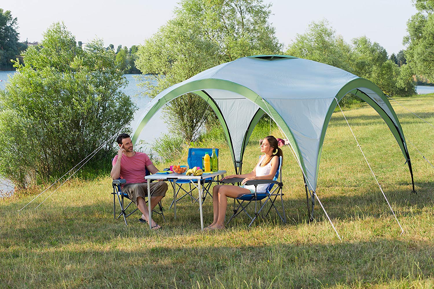 Coleman Folding Camping Table - Grey, Large/120 x 80 x 70 cm - Image 4