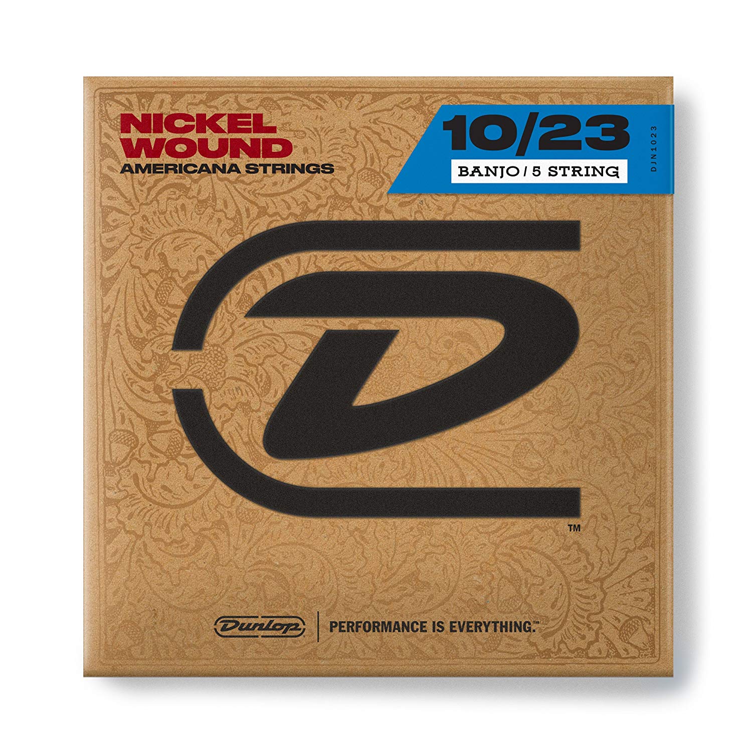 Dunlop DJN1023 Nickel Medium Banjo Strings (Pack of 5), Banjo Nickel Wound, 5 String Medium