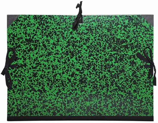 Exacompta Annonay Portfolio with Tie Ribbon, A3 - Green