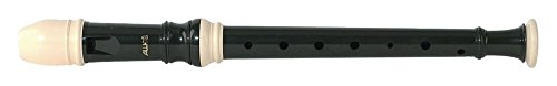 Aulos C-Soprano Recorder Alouete Mod.102N, Flute (German fingering, complete with bag, wiper and fingering chart